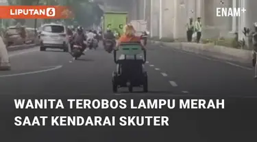 Beredar video viral terkait detik-detik wanita terobos lampu merah. Aksi ini terjadi di sekitar kolong flyover Kelapa Gading, Jakarta Utara