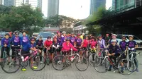 Hari Buruh, 200 Wanita Jakarta Pilih Bersepeda Keliling Ibu Kota