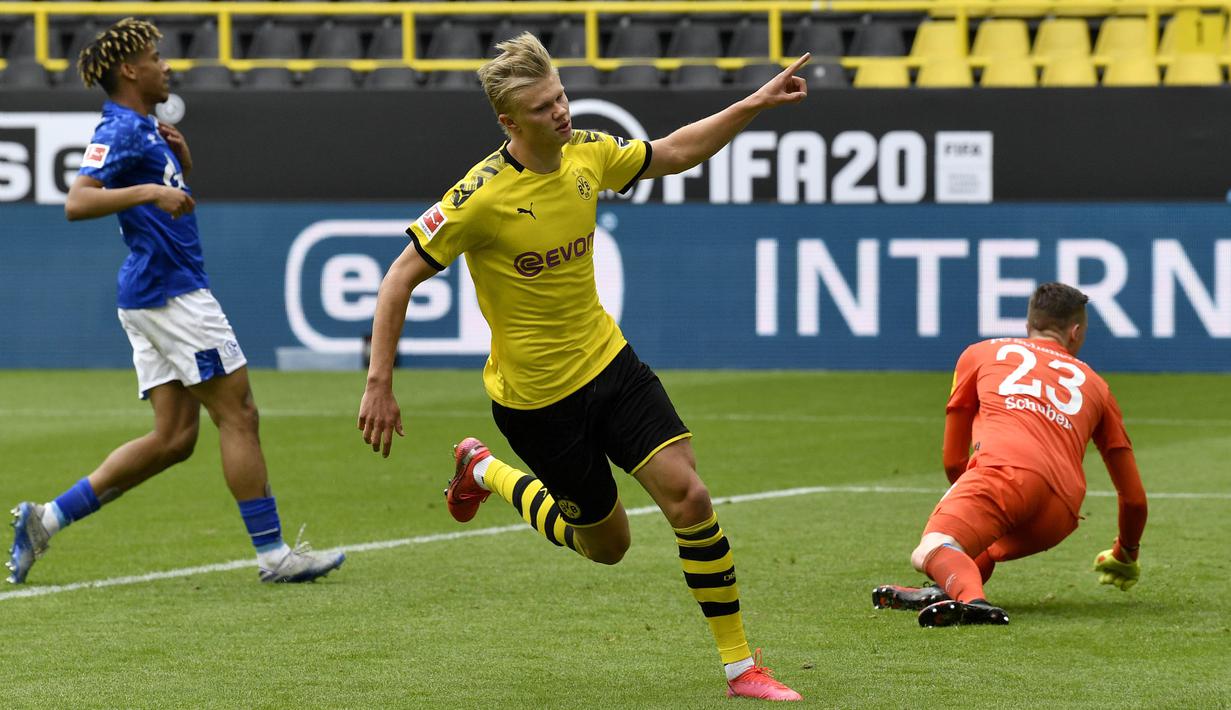 3. Erling Haaland (Borussia Dortmund) - 26 Gol. (AP/Martin Meissner)
