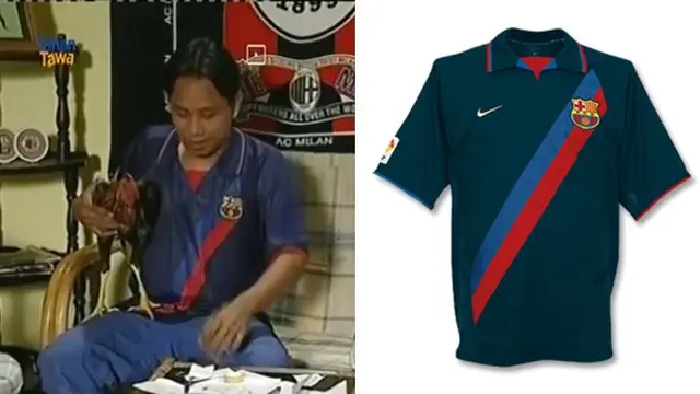 6 Potret Koleksi Jersey Ucup Bajaj Bajuri, Bukti Penggemar Sejati Sepak Bola