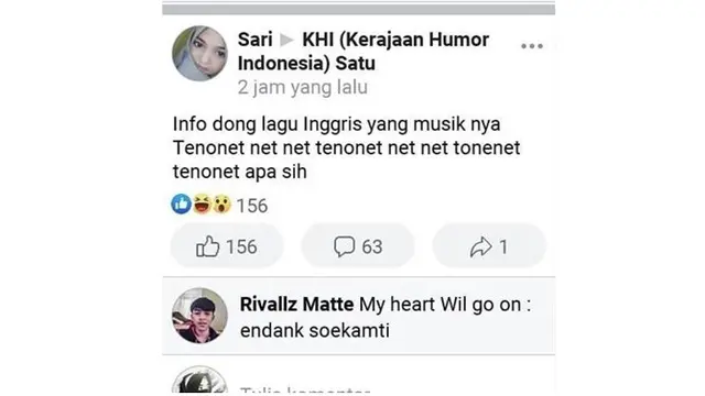 6 Status Facebook saat Tanya Judul Lagu Ini Bikin Tepuk Jidat