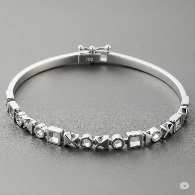 Model Gelang Emas Putih 750 untuk Tangan Kurus
