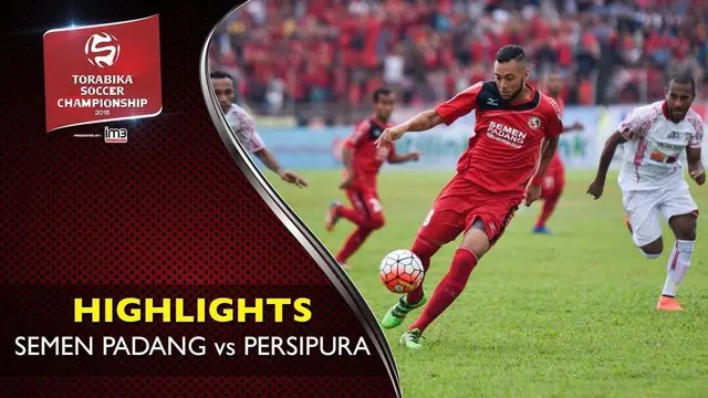 Video highlights Torabika Soccer Championship 2016 antara Semen Padang melawan Persipura Jayapura yang berakhir dengan skor 2-0 di Stadion H. Agus Salim, Padang pada hari Sabtu (14/5/2016).
