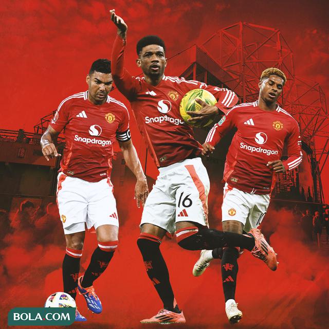 Manchester United - Casemiro, Amad Diallo, Marcus Rashford