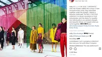 Brand Milly menghadirkan koleksi busana bermakna cinta dan kesetaraan dalam NYFW 2018 (instagram/milly)