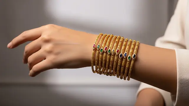 Model Gelang Emas Keroncong Isi 12 untuk Lamaran dan Pernikahan/Ilustrasi Gemini AI