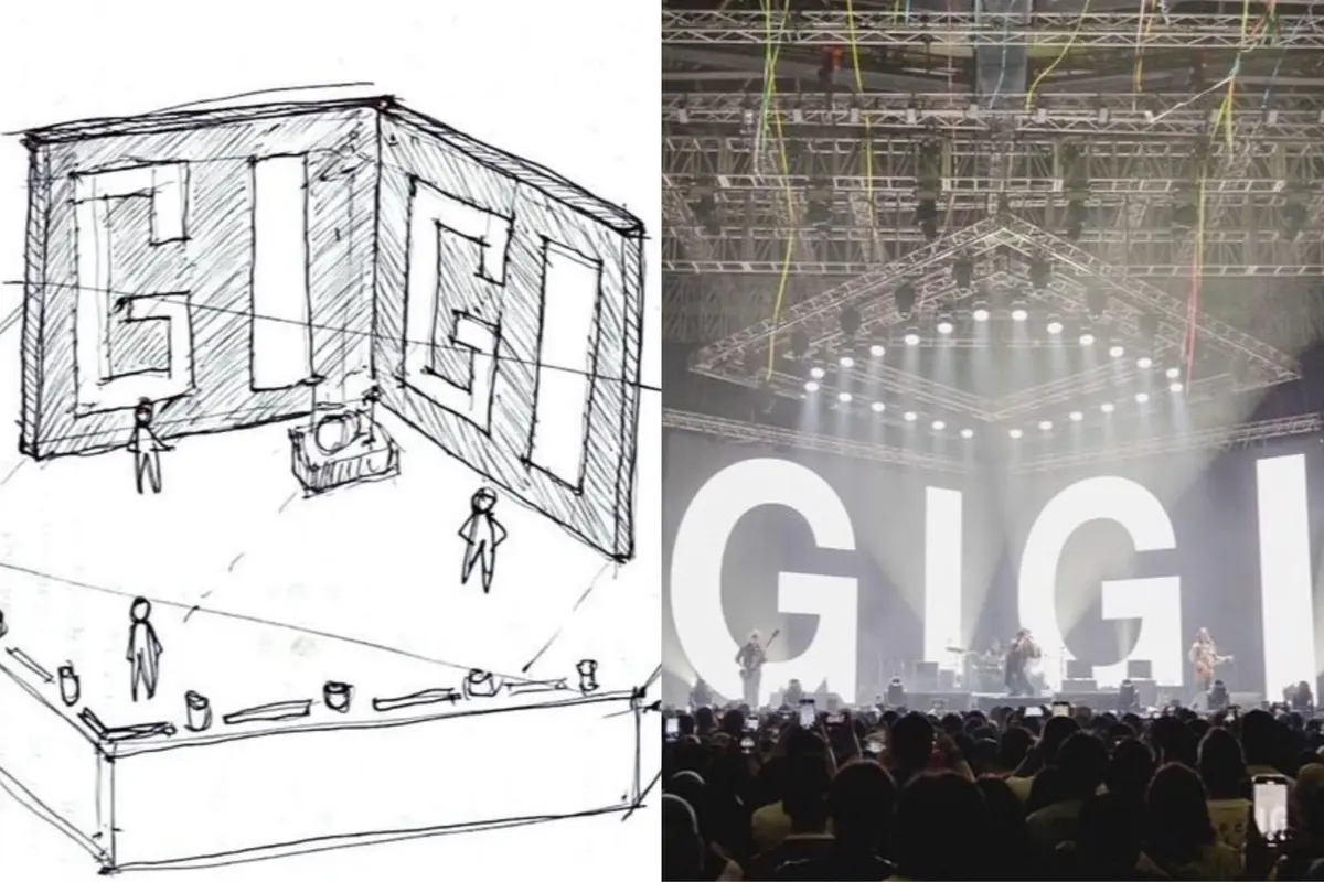 Sketsa Panggung Konser Gigi Band (Instagram/@edykhemod)