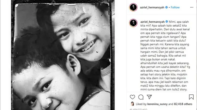 Azriel Hermansyah ceritakan permasalahannya dengan Raul Lemos
