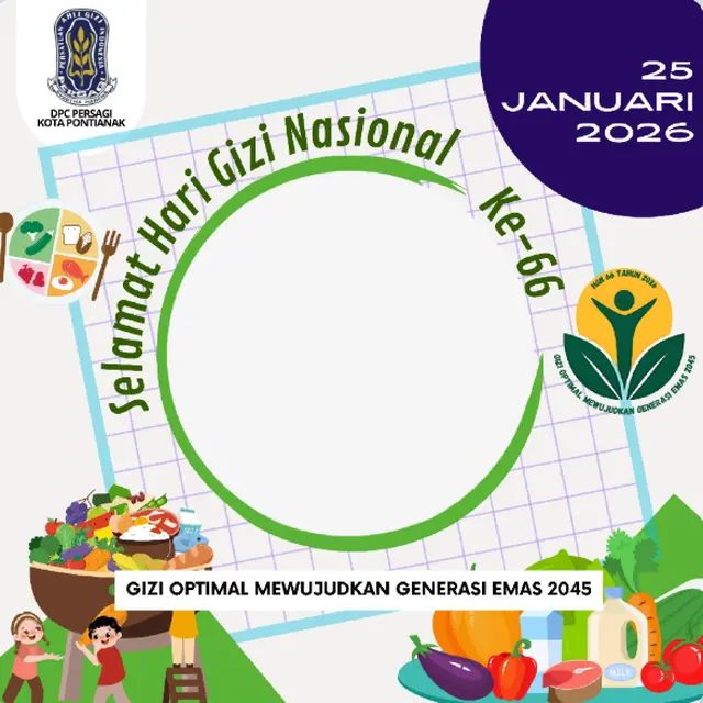 Twibbon Hari Gizi Nasional 2026