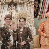 Selebriti yang menikah dengan adat minang. [Instagram/enzystoria] [Instagram/thedharmawangsa]