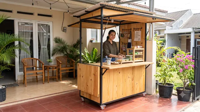 Desain Warung Kecil Depan Rumah