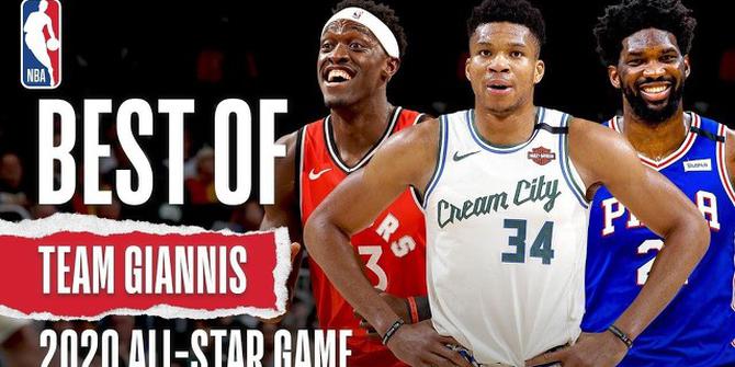 VIDEO: Cuplikan Aksi Terbaik Tim Giannis Antetokounmpo Jelang NBA All Star Game 2020