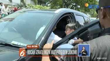 Saat Presiden Jokowi meninjau bencana di Palu, dia dikejutkan seorang anak bernama Izrael yang ingin ikut bersamanya.