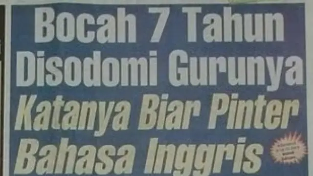 Judul koran nyeleneh