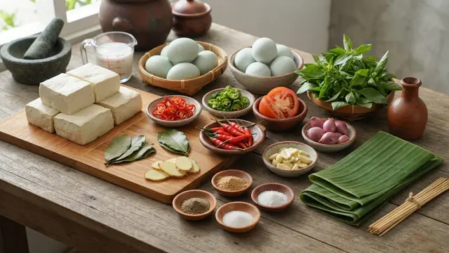 Resep Botok Tahu Telur Asin