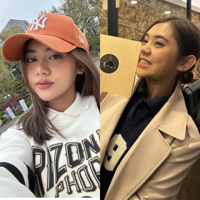 Gaya fashion Ziva Magnolya saat berada di Korea Selatan