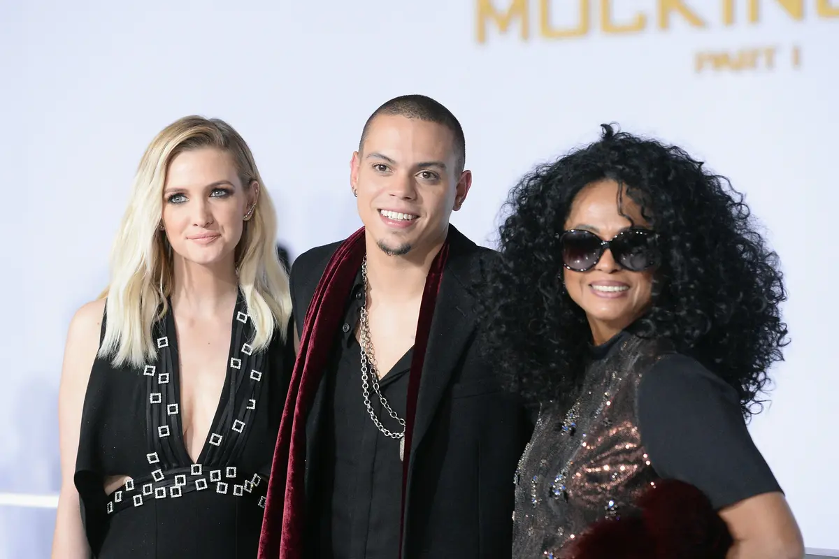 [Bintang] Ashlee Simpson, Evan Ross dan Diana Ross