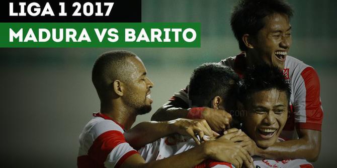 VIDEO: Highlights Liga 1 2017, Madura United Vs Barito Putera 3-1