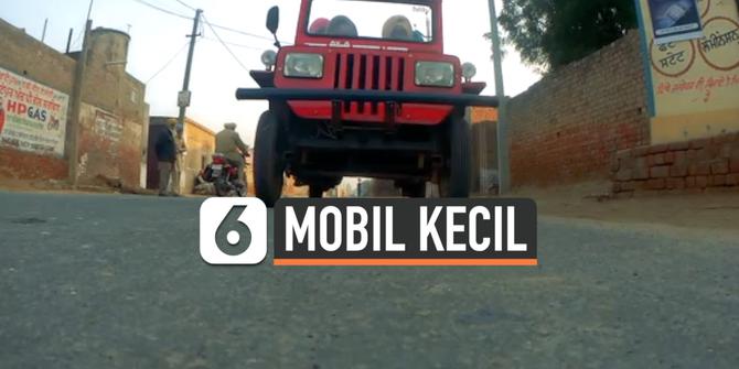 VIDEO: Pria India Ciptakan Mobil Jeep Terkecil di Dunia