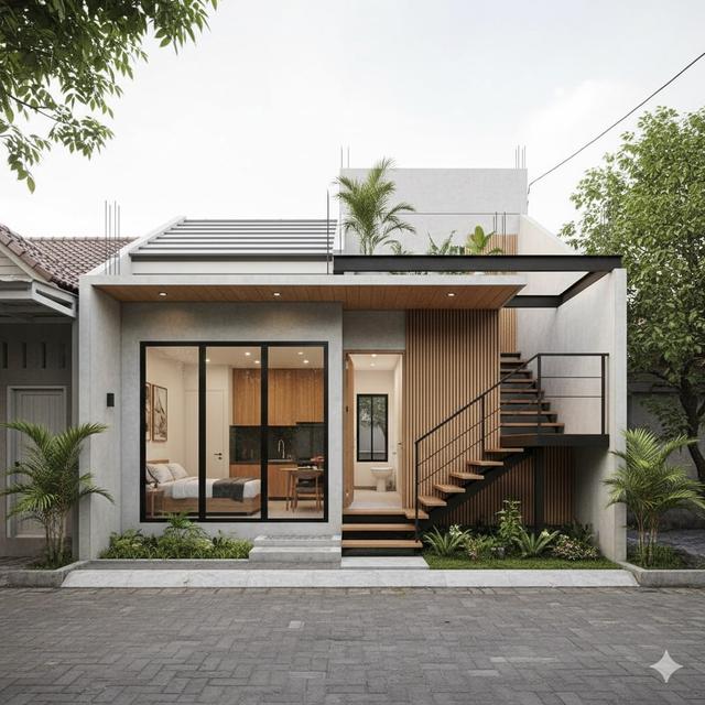 Desain Rumah Tumbuh 1 Lantai Bisa Jadi 2 Lantai