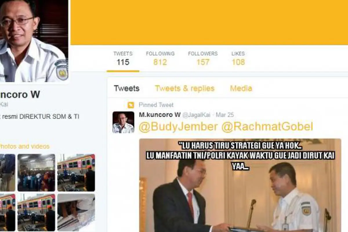 Nama Dicatut di Twitter, Dirut PT. KAI Lapor Polisi