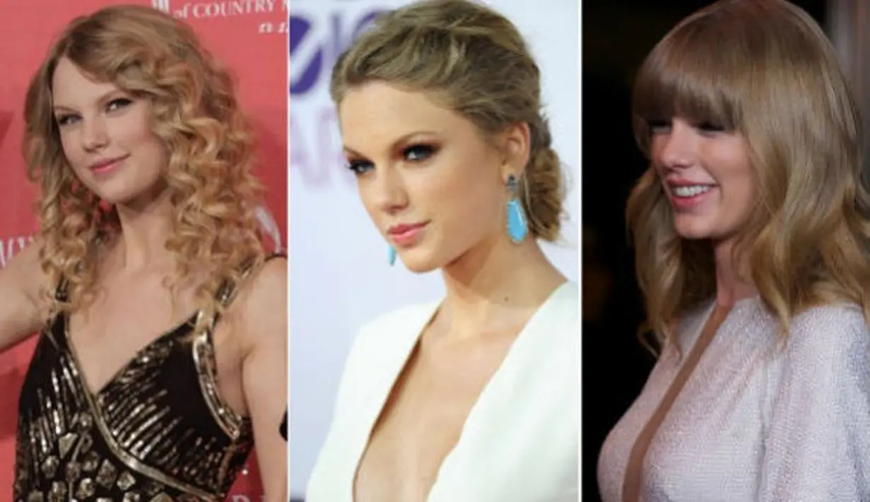 Fans sangat yakin bahwa Taylor Swift melakukan operasi karena payudaranya lebih besar dari biasanya. (AP/Getty/ohnotheydidnt.livejournal.com)