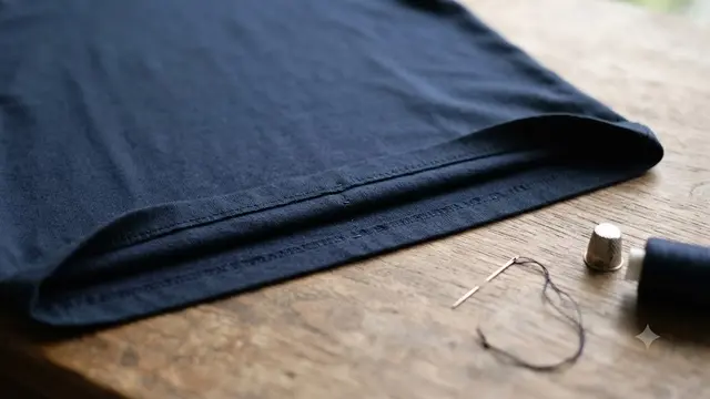 Tips Memotong Kaos Panjang Tanpa Mesin Jahit (AI Generated)