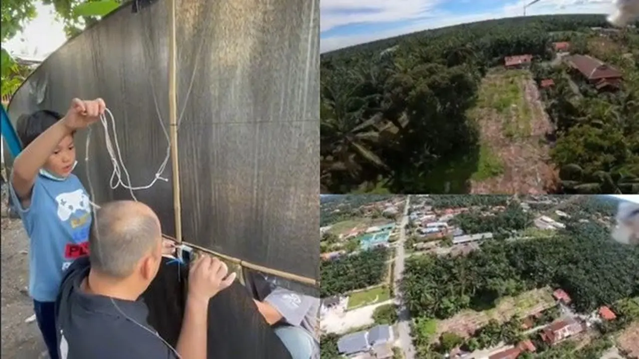 Ambil Foto dari Atas dengan Bermodal Layangan, Hasilnya Menakjubkan Bak Pakai Drone