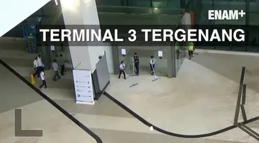 PT Angkasa Pura II (Persero) mengatakan terdapat genangan air di sejumlah titik di area kedatangan Terminal 3 Bandara Soekarno Hatta.