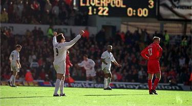 Liga Inggris Bukan Duel Sembarangan Ini Deretan Laga Bersejarah Antara Liverpool Vs Leeds United Inggris Bola Com
