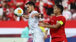Timnas Indonesia U-23 berlaga di semifinal Piala Asia U-23 AFC Qatar 2024 setelah membekuk Korea Selatan 11-10 (2-2) melalui adu penalti di babak perempat final. (KARIM JAAFAR/AFP)