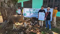 Dompet Dhuafa menggelar pemotongan hewan kurban di Pulau Muna, tepatnya Desa Lagadi, Lawa, Kabupaten Muna Barat, Sulawesi Tenggara. (Liputan6.com/Dicky Agung Prihanto).