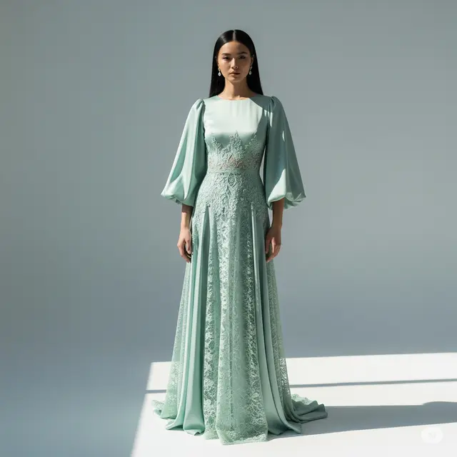 12 Contoh Model Baju Brokat Kombinasi Satin Terbaru yang Elegan dan Trendi
