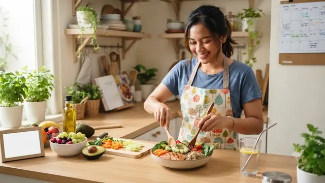 Pola Makan Bergizi Seimbang (AI Generated)