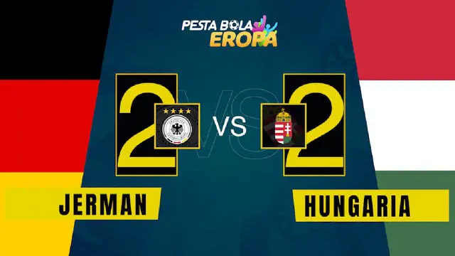 Berita video motion grafis hasil pertandingan Euro 2020 antara Jerman melawan Hungaria di Allianz Arena pada Kamis (24/6/2021).