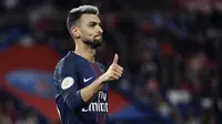6. Javier Pastore - Ketika melawan AS Monaco pada Trophée des Champions, dirinya menjadi pilihan di sisi kiri PSG. Tetapi untungnya gelandang asal Argentina ini juga piawai bermain di posisi gelandang tengah jadi posisinya aman. (AFP/Franck Fife)