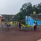Salah satu sudut ruang bermain anak di Taman Alun-Alun Kota Depok. (Liputan6.com/Dicky Agung Prihanto)
