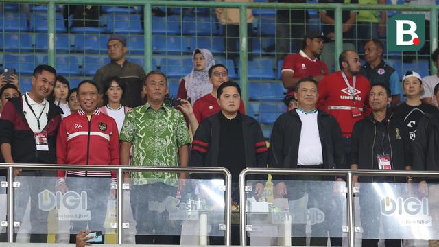 FOTO Erick Thohir Saksikan Timnas Indonesia Vs Burundi