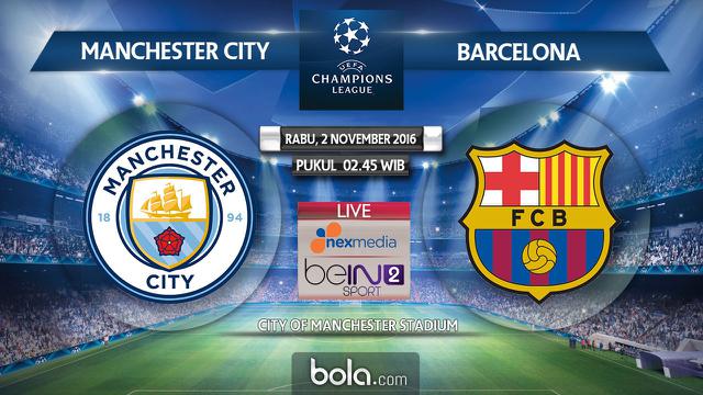 Liga Champions_Manchester City Vs Barcelona (Bola.com/Adreanus Titus)