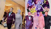 Potret kekasih Sule di resepsi pernikahan Rizky Febian dan Mahalini. (sumber: Instagram/santykafauziah/hengkykurniawan)
