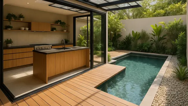 Model Dapur Semi Outdoor Belakang Rumah 2025/Ilustrasi AI