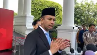 Raffi Ahmad usai dilantik Presiden Prabowo Subianto menjadi&nbsp;Utusan Khusus Presiden bidang Pembinaan Generasi Muda dan Pekerja Seni di Istana Negara, Jakarta, Selasa (22/10/2024). (Merdeka.com/Muhammad Genantan Saputra)