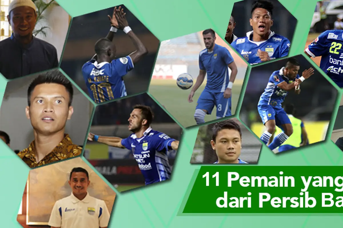 11 Pemain yang Pergi dari Persib Bandung (bola.com/Rudi Riana)