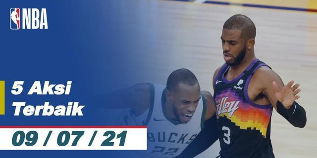 VIDEO: 5 Aksi Terbaik NBA 9 Juli 2021, Ada Tembakan Tiga Poin Bintang Phoenix Suns, Devin Booker