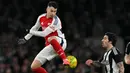 Hingga akhir babak pertama, skor 1-0 tidak berubah untuk keunggulan Newcastle United. (Glyn KIRK/AFP)