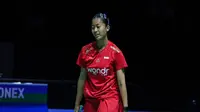 Tunggal putri Indonesia Putri Kusuma Wardani kalah dari wakil China Chen Yu Fei&nbsp;di semifinal Swiss Open 2025. Putri KW kalah&nbsp;15-21 dan 14-21 dalam durasi 42 menit di St. Jakobshalle, Basel, Sabtu (22/3).&nbsp;(foto: PBSI)