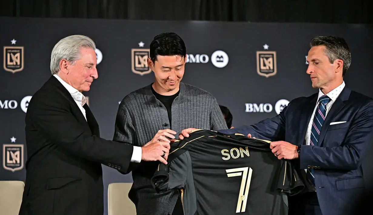 Bintang Timnas Korea Selatan, Son Heung-min diketahui telah menandatangani kontrak dengan Los Angeles FC pada 6 Agustus 2025. (Frederic J. Brown/AFP)
