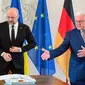 Perdana Menteri Ukraina bersama Presiden German.