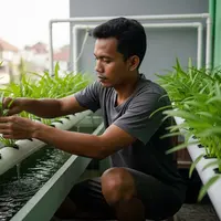 Cara Merawat Kangkung Hidroponik Anti Layu (Foto: AI)