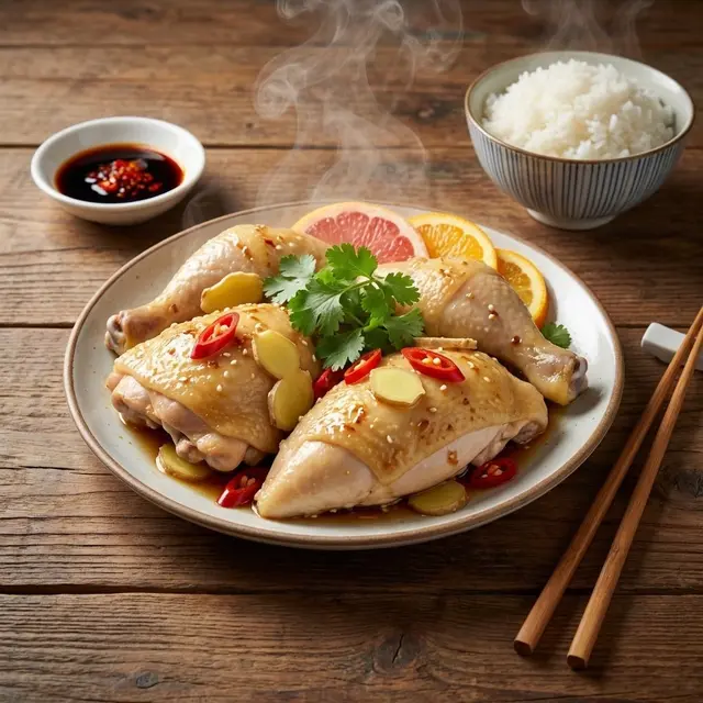 Variasi Ayam Kukus Lemon dan Bawang Putih